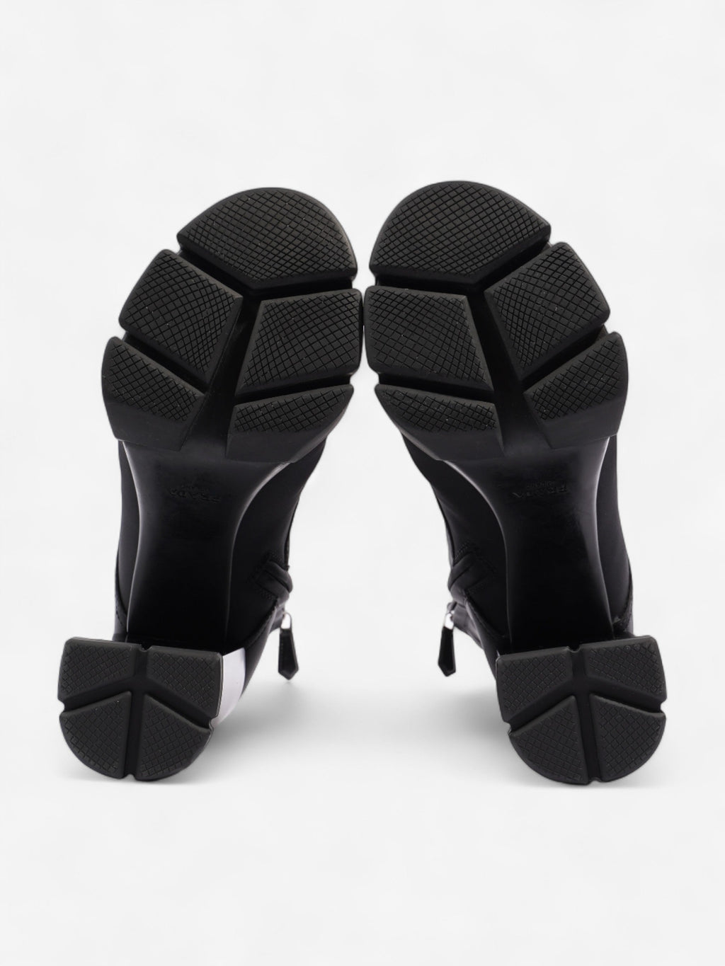 Prada Triangle Logo Boot 100 Black Re Nylon EU 37 UK 4