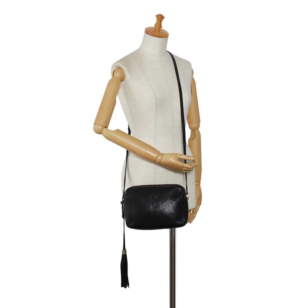 Yves Saint Laurent Lou Camera Bag Black Leather