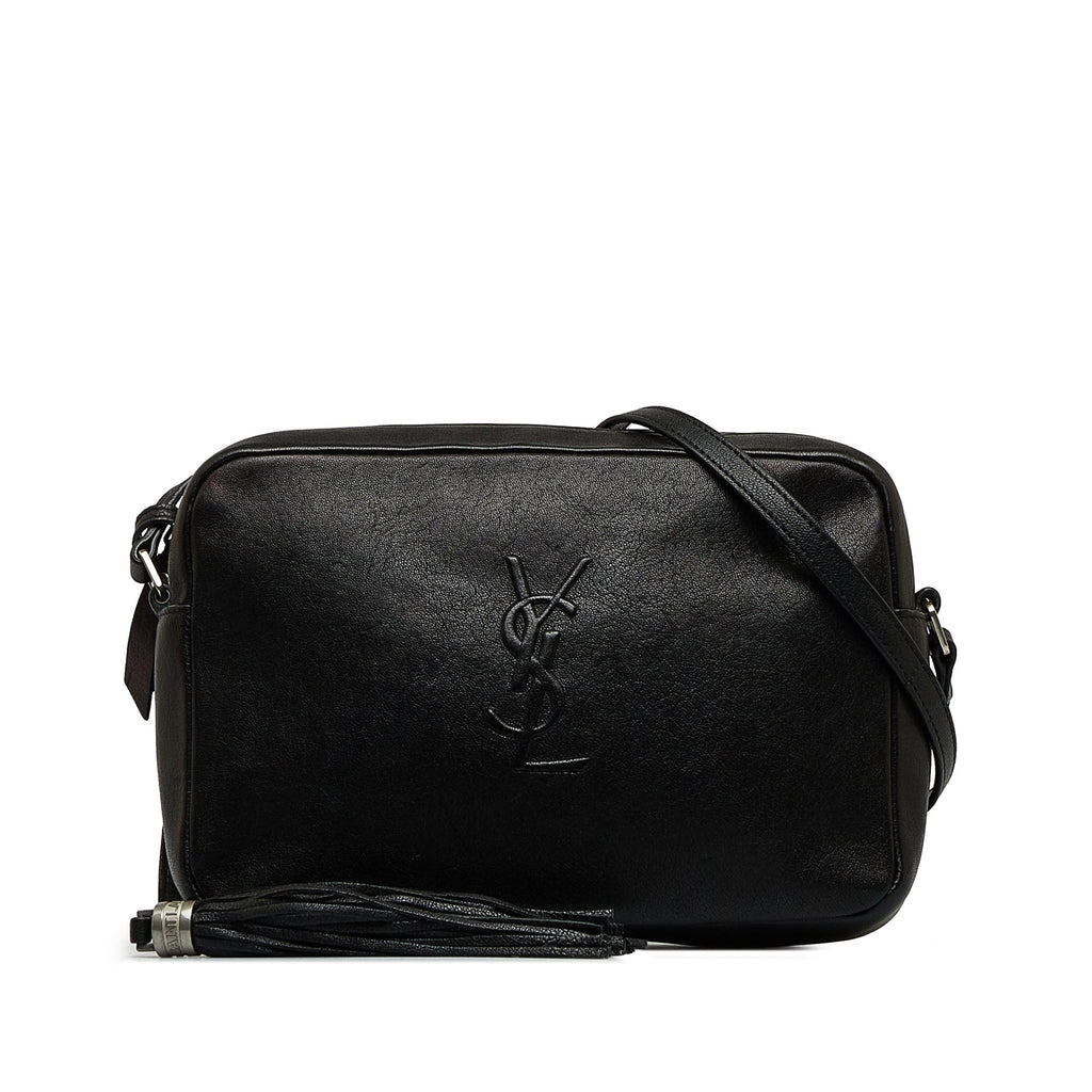 Yves Saint Laurent Lou Camera Bag Black Leather
