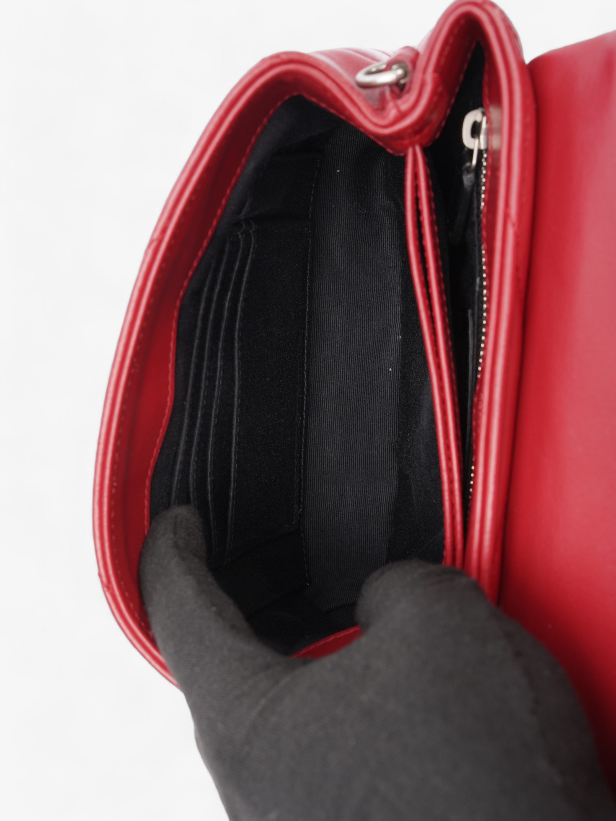 Saint Laurent Loulou Toy Red Leather