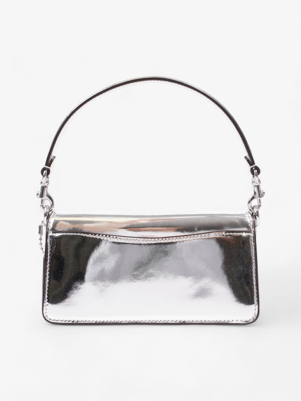 Coach Tabby 20 Silver Metallic Leather