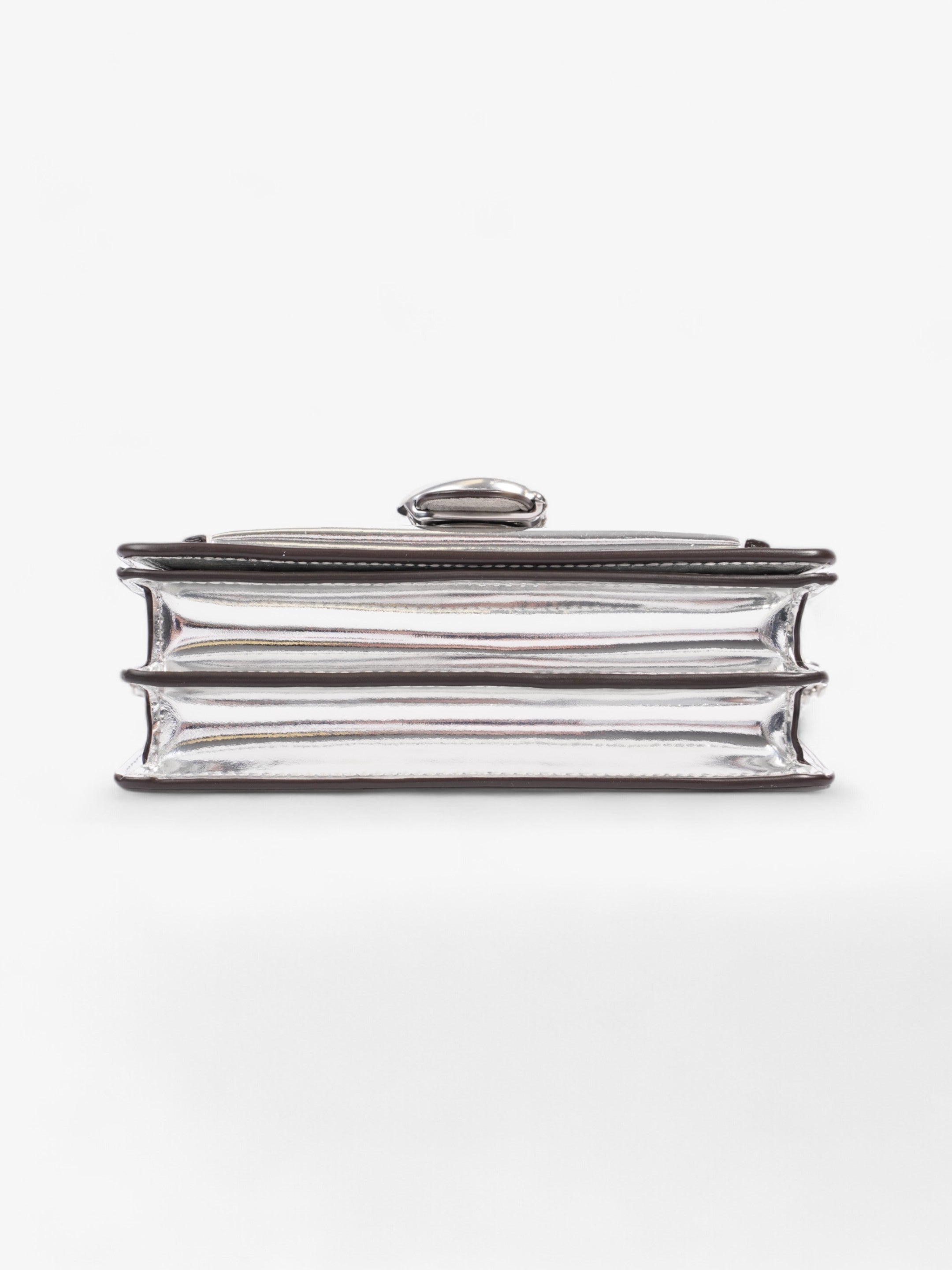 Coach Tabby 20 Silver Metallic Leather