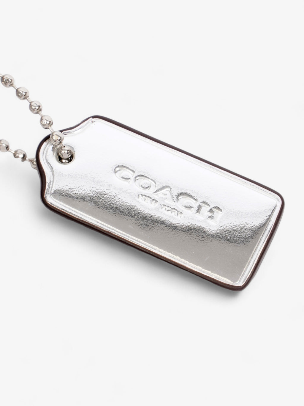 Coach Tabby 20 Silver Metallic Leather