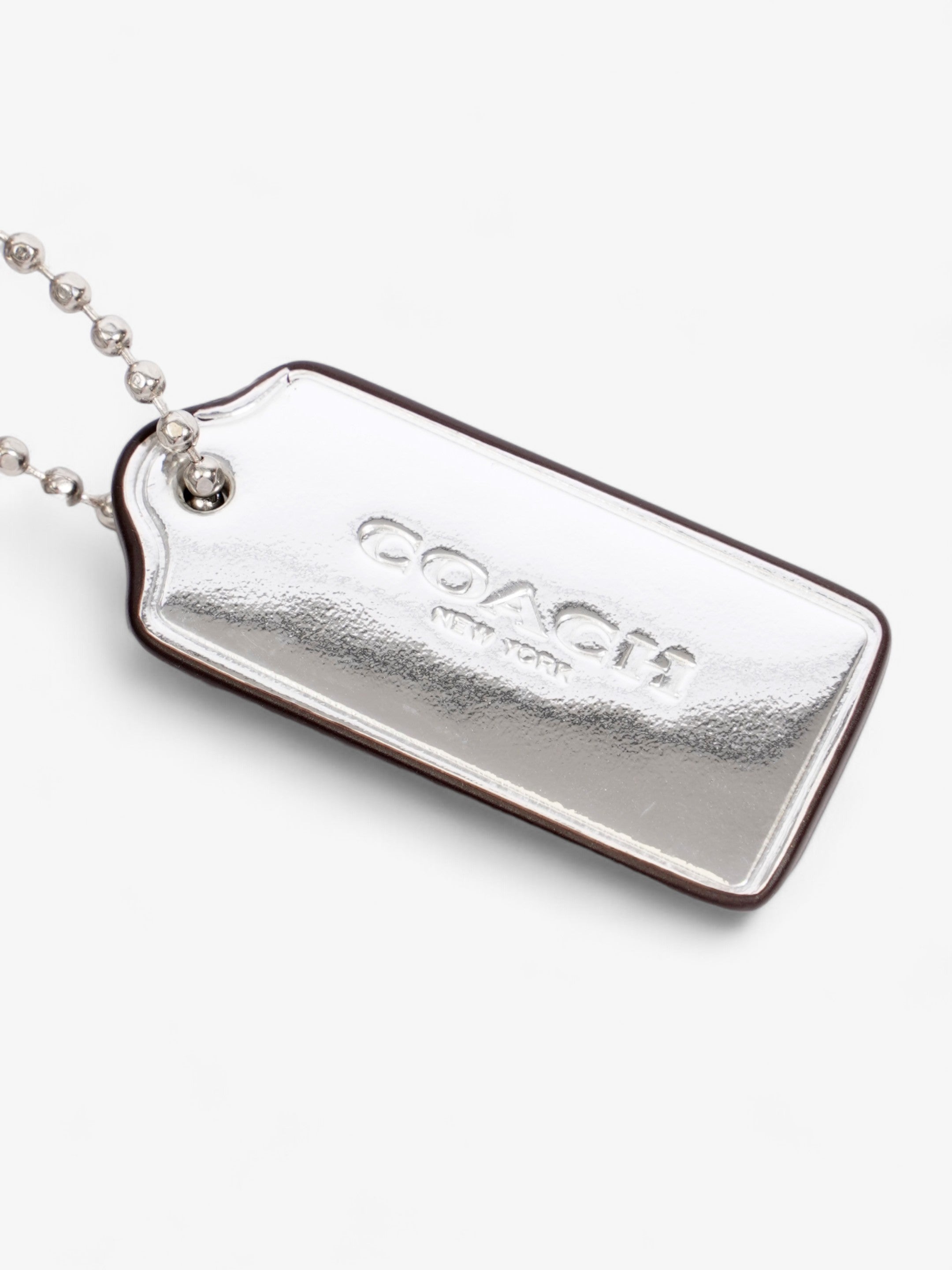 Coach Tabby 20 Silver Metallic Leather