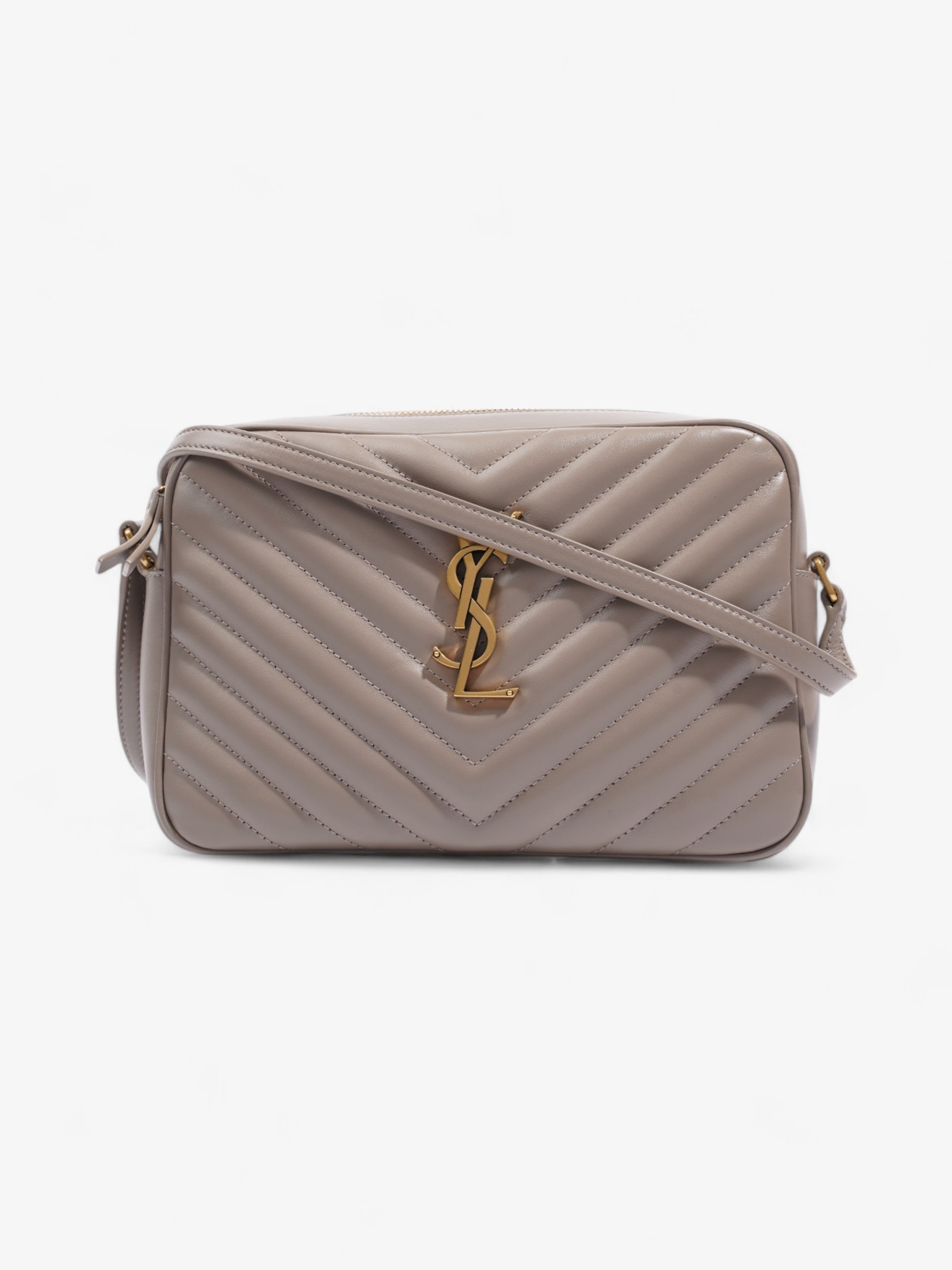 Saint Laurent Lou Camera Bag Grey Leather Medium