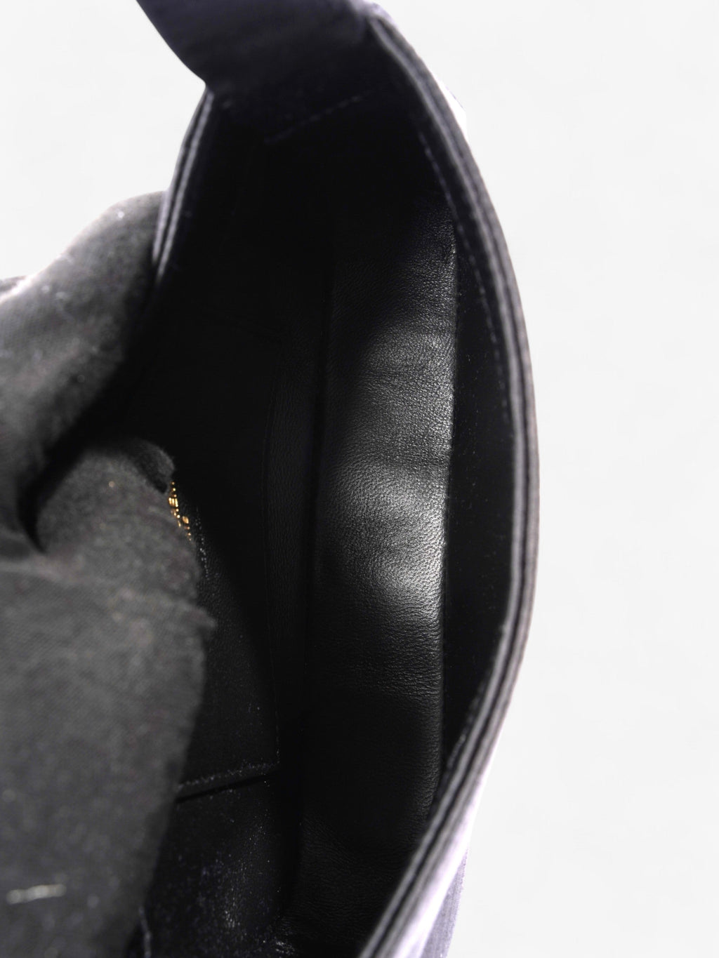Saint Laurent Le 5 a 7 Black Satin Mini