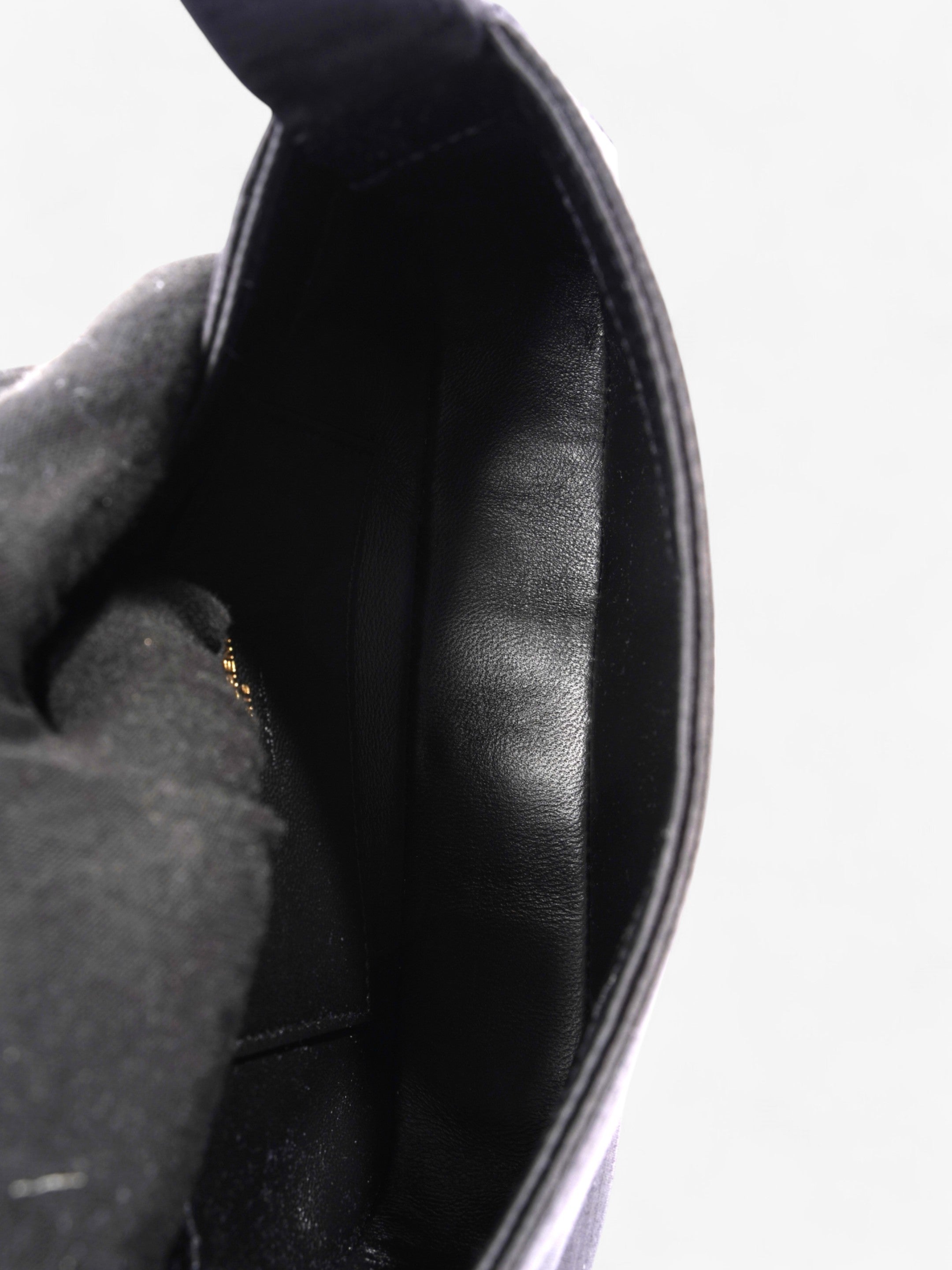 Saint Laurent Le 5 a 7 Black Satin Mini