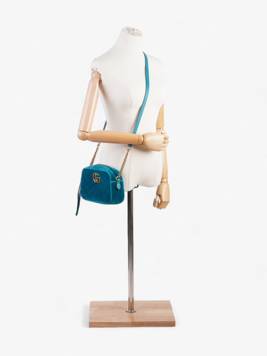 Gucci GG Marmont Blue Velvet Small