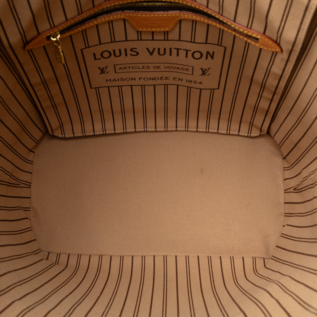 Brown Louis Vuitton Monogram Game On Neverfull MM Tote Bag