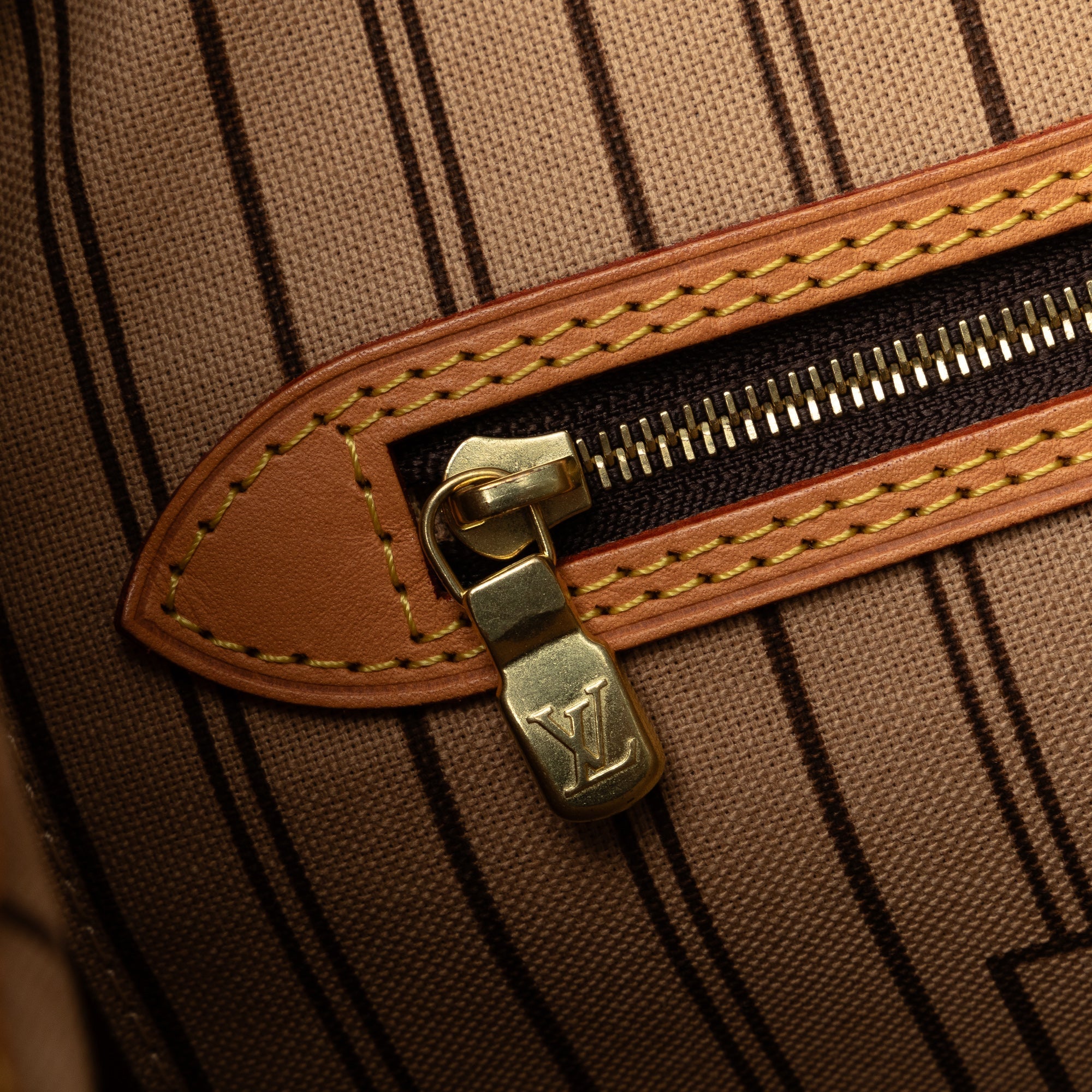 Brown Louis Vuitton Monogram Game On Neverfull MM Tote Bag