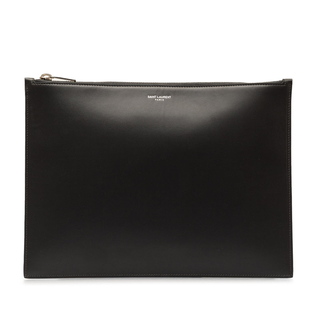 Yves Saint Laurent Clutch Leather Black