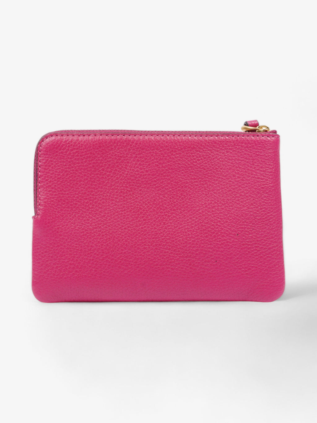 Coach Pouch Wristlet Deep Pink Leather