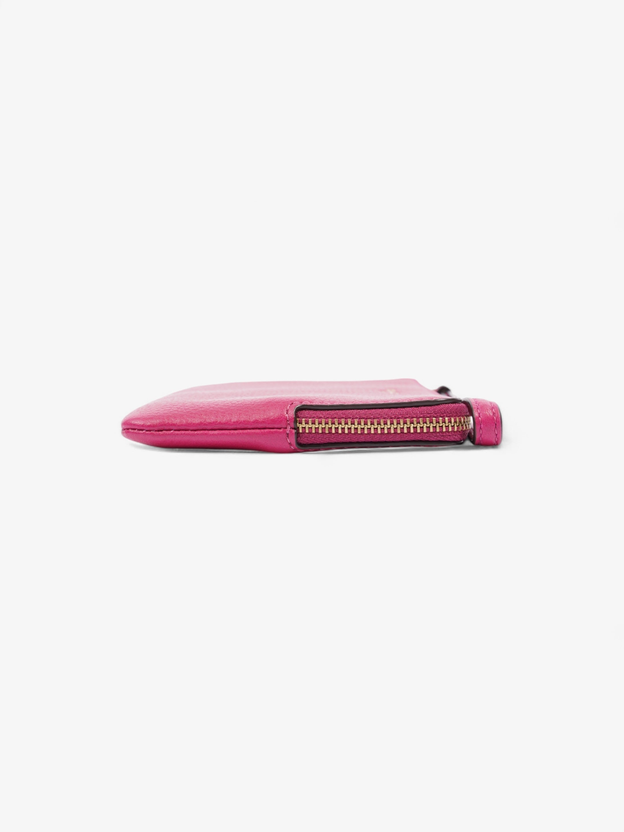 Coach Pouch Wristlet Deep Pink Leather
