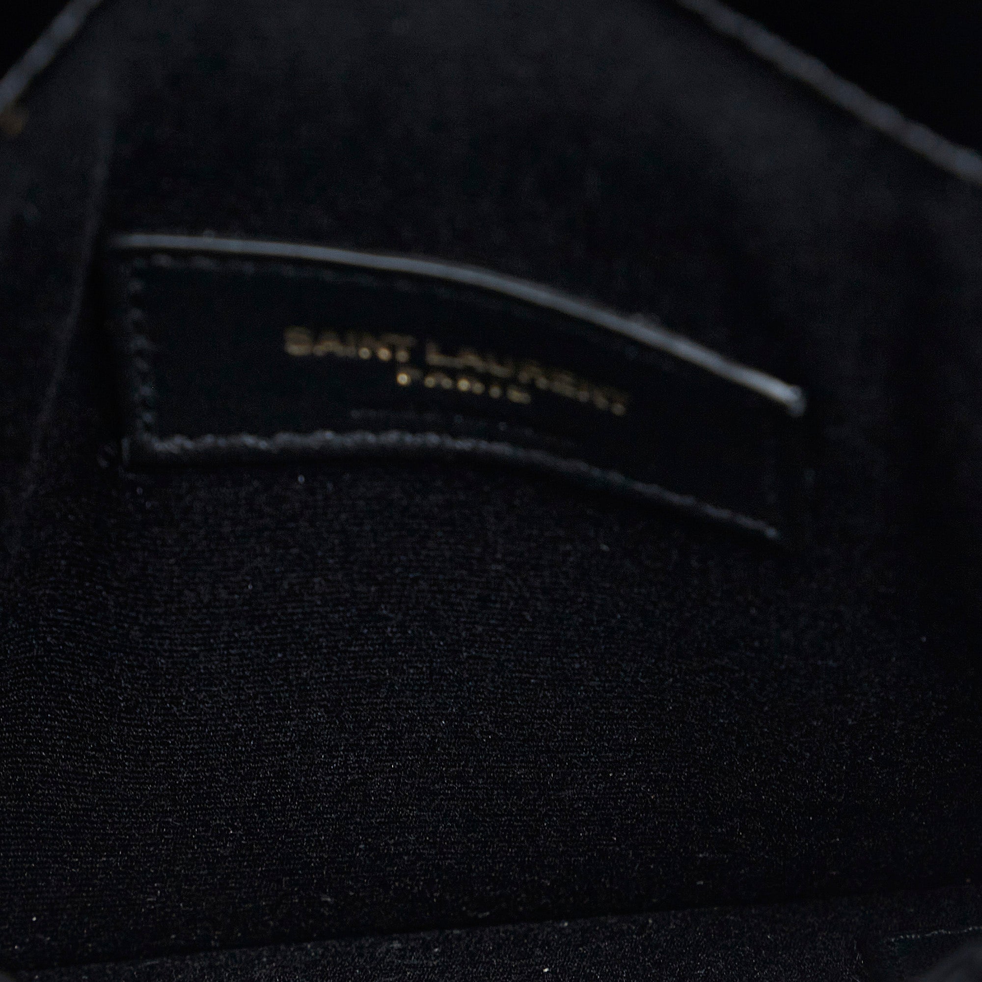 Yves Saint Laurent Uptown Handbag Black Leather