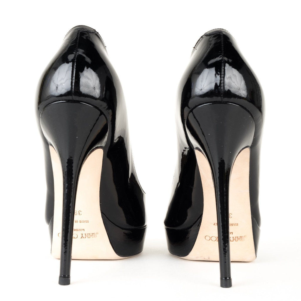 Jimmy Choo Black Patent 'Vibe' Pumps 39.5