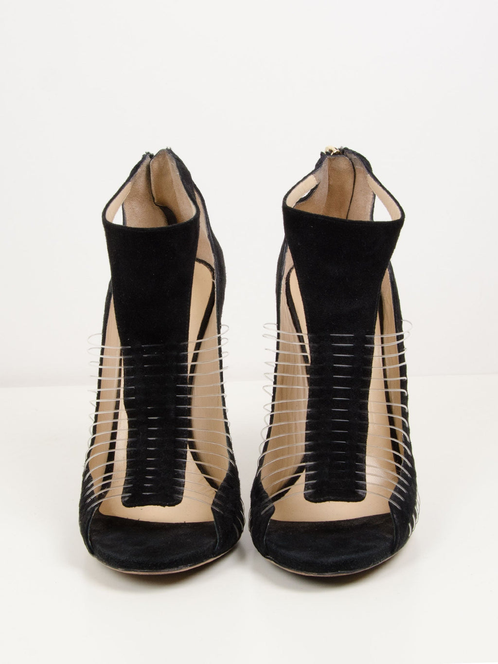 Suede T Bar Wire Sandals