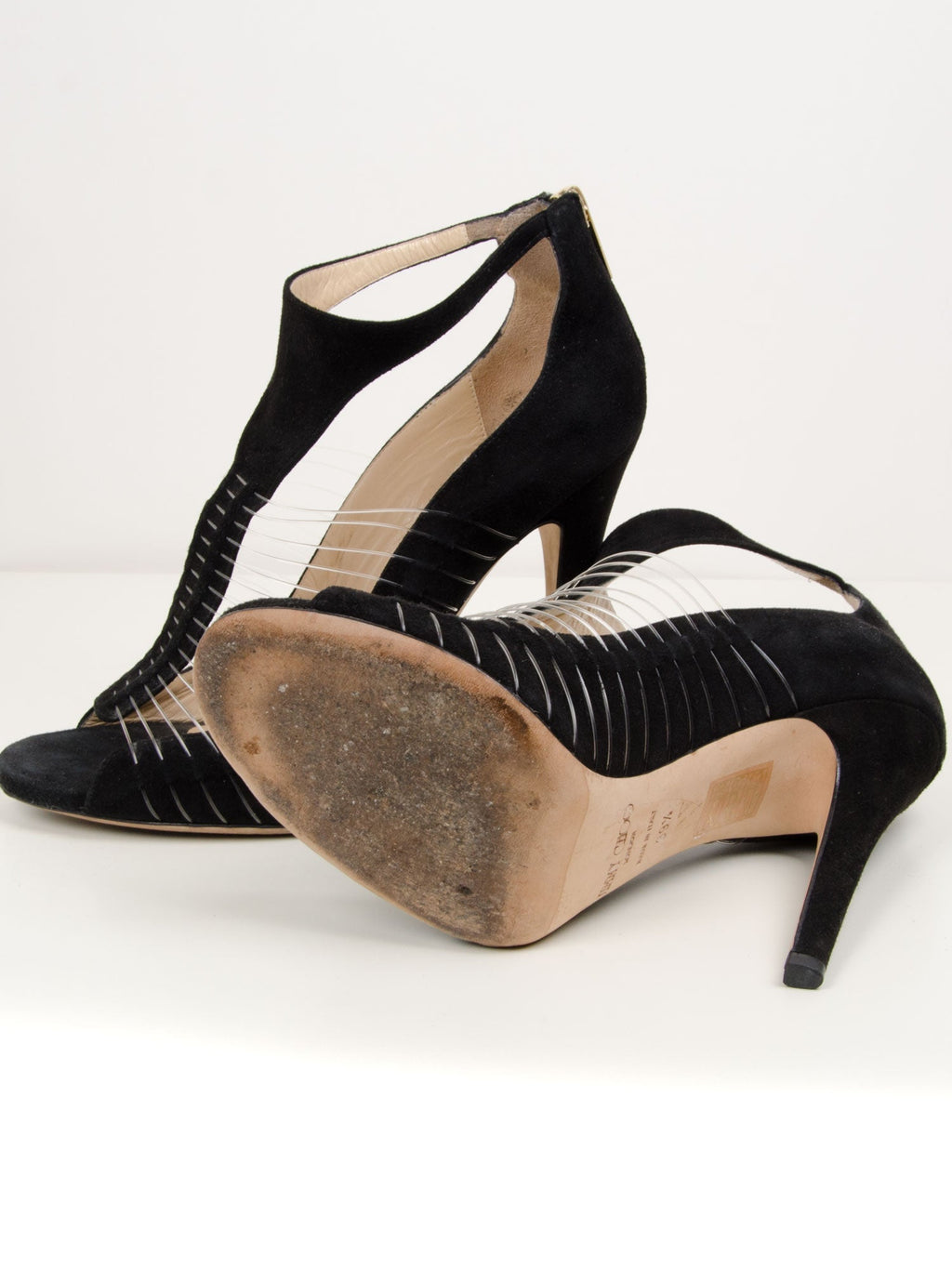 Suede T Bar Wire Sandals