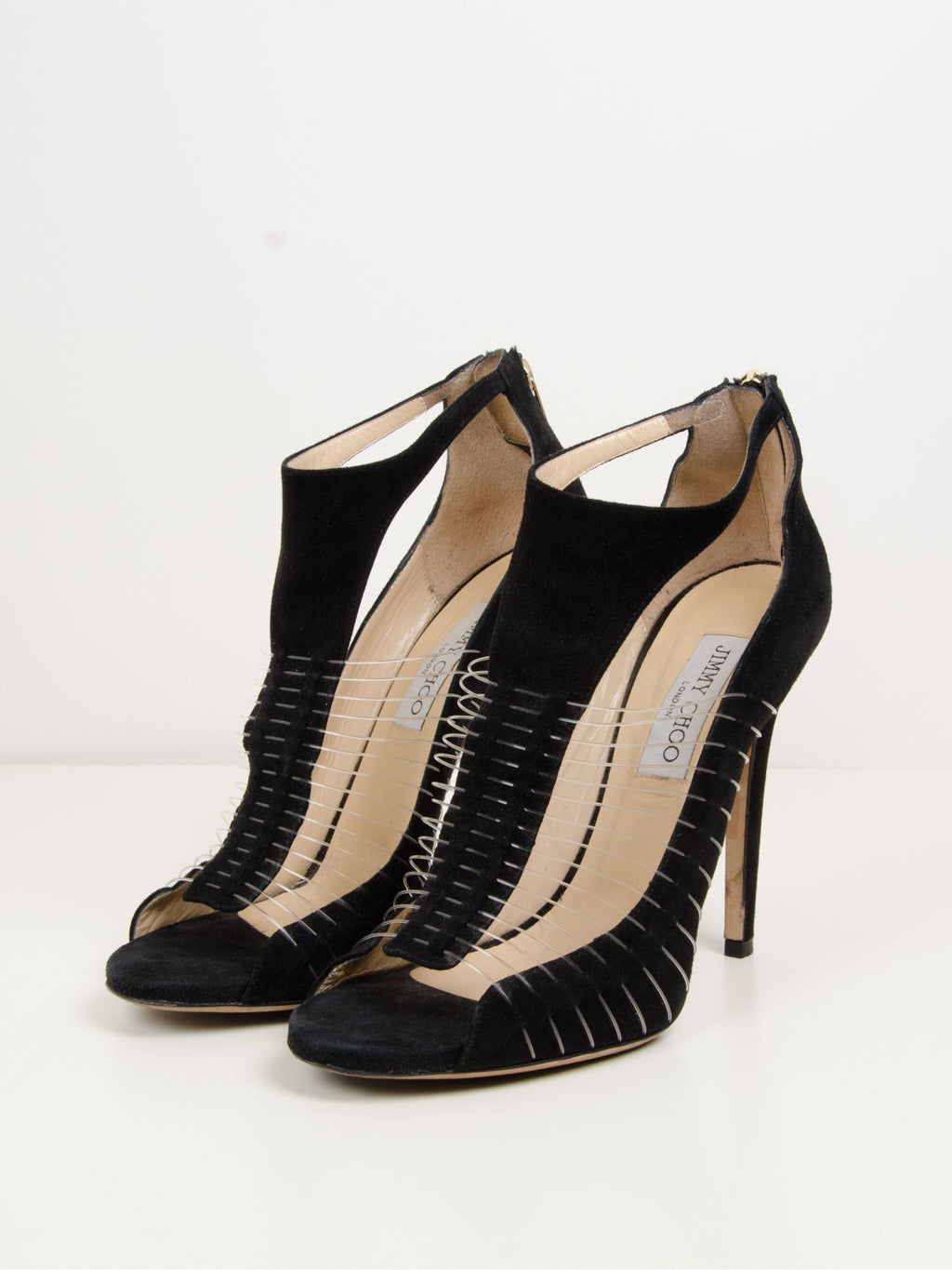 Suede T Bar Wire Sandals