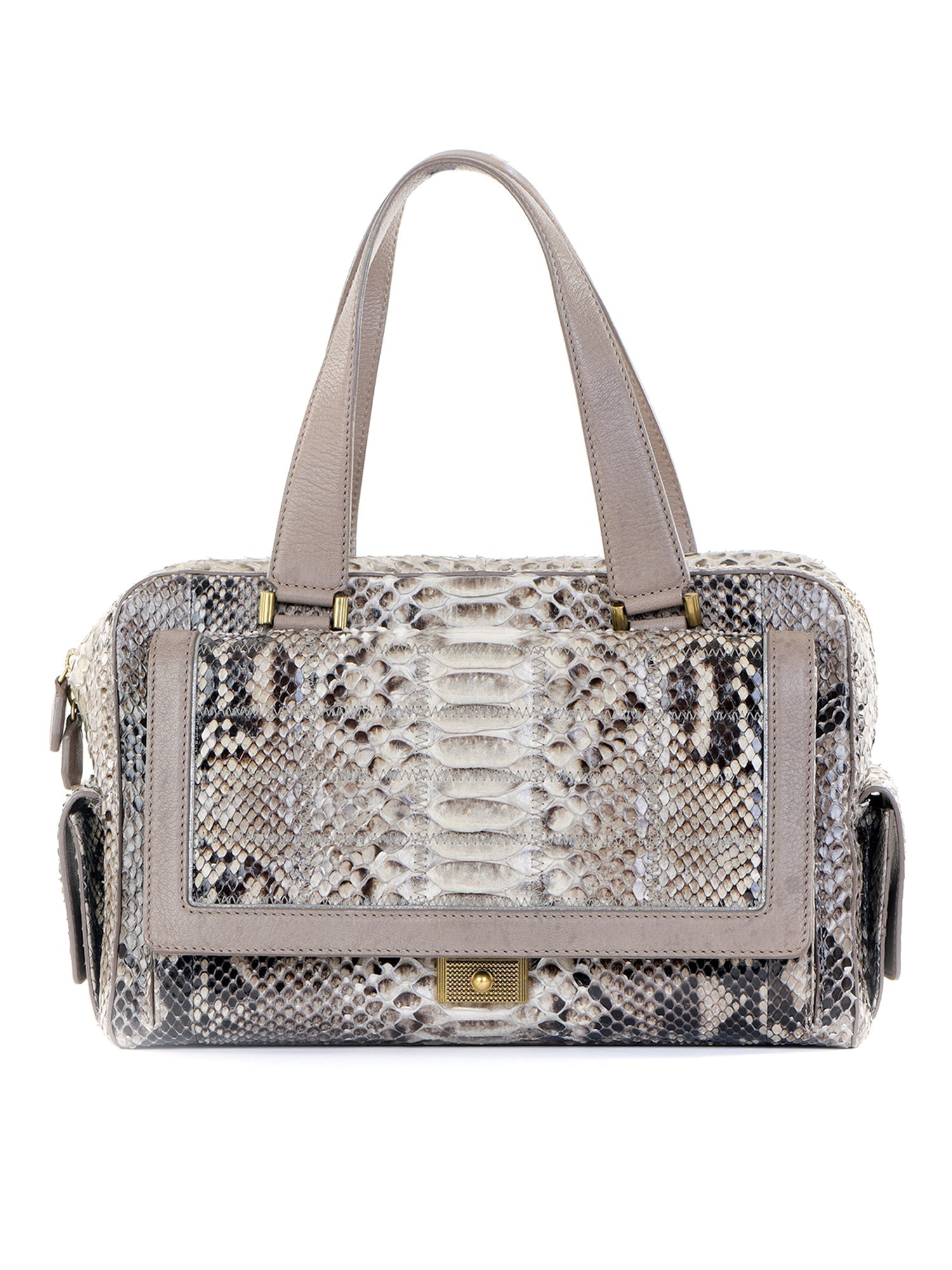 Catherine Snakeskin Box Satchel