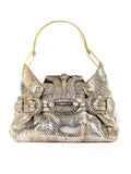Tulita Metallic Snakeskin Bag