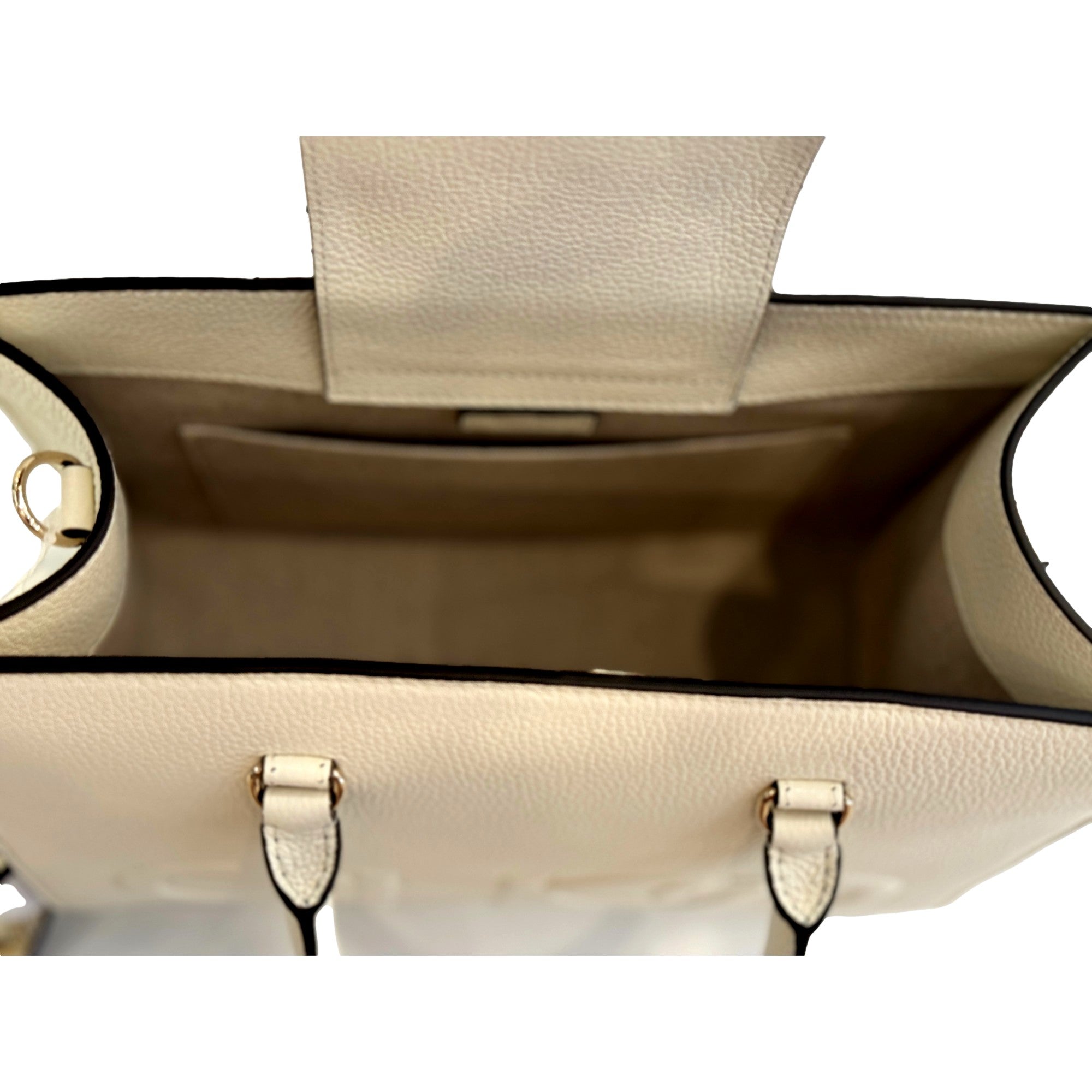Jimmy Choo Book Medium Tote Crossbody Bag Embossed Ivory Leather