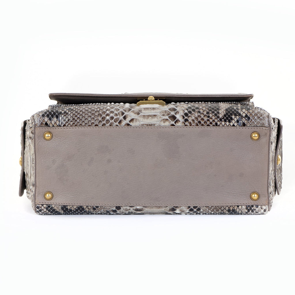 Catherine Snakeskin Box Satchel