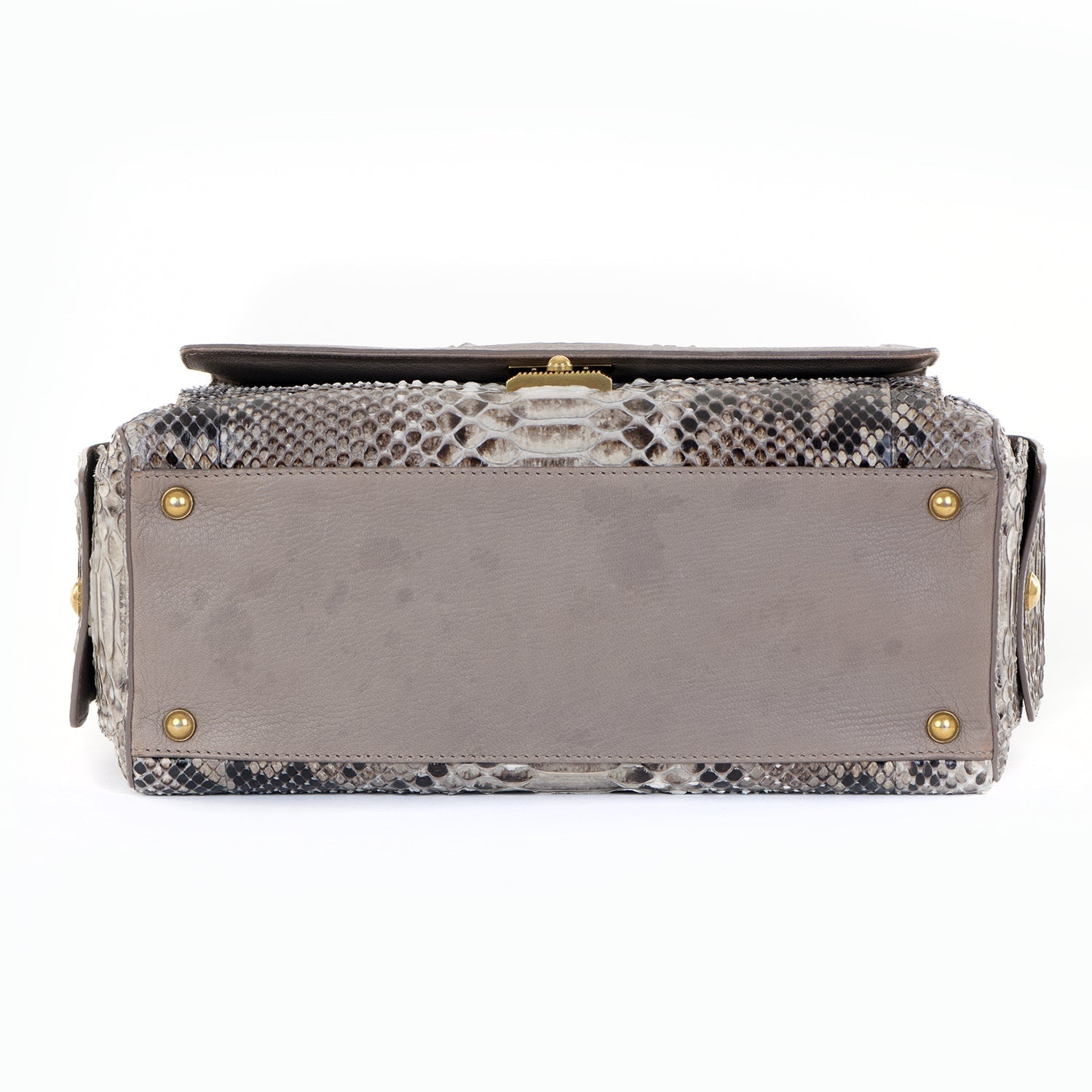 Catherine Snakeskin Box Satchel