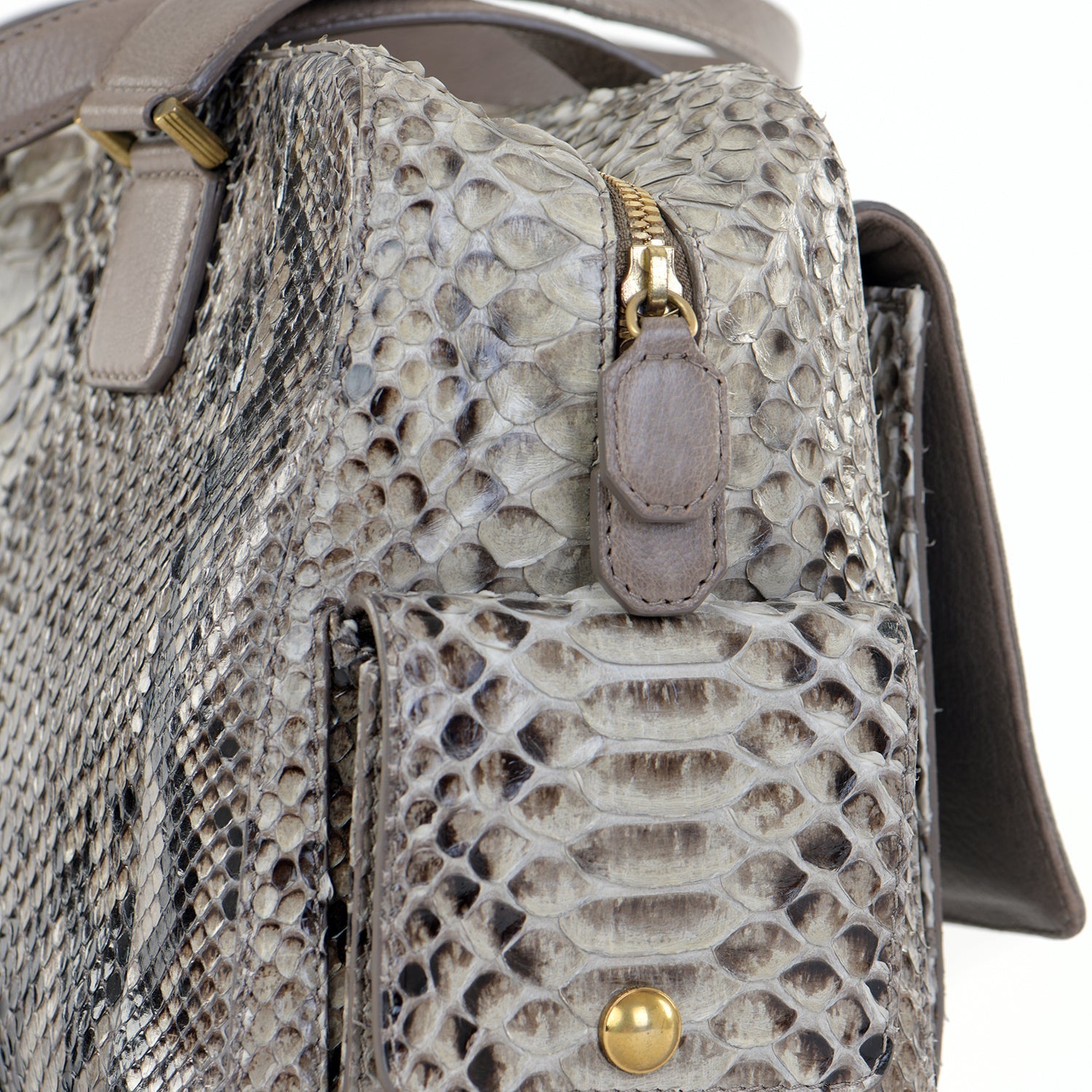 Catherine Snakeskin Box Satchel