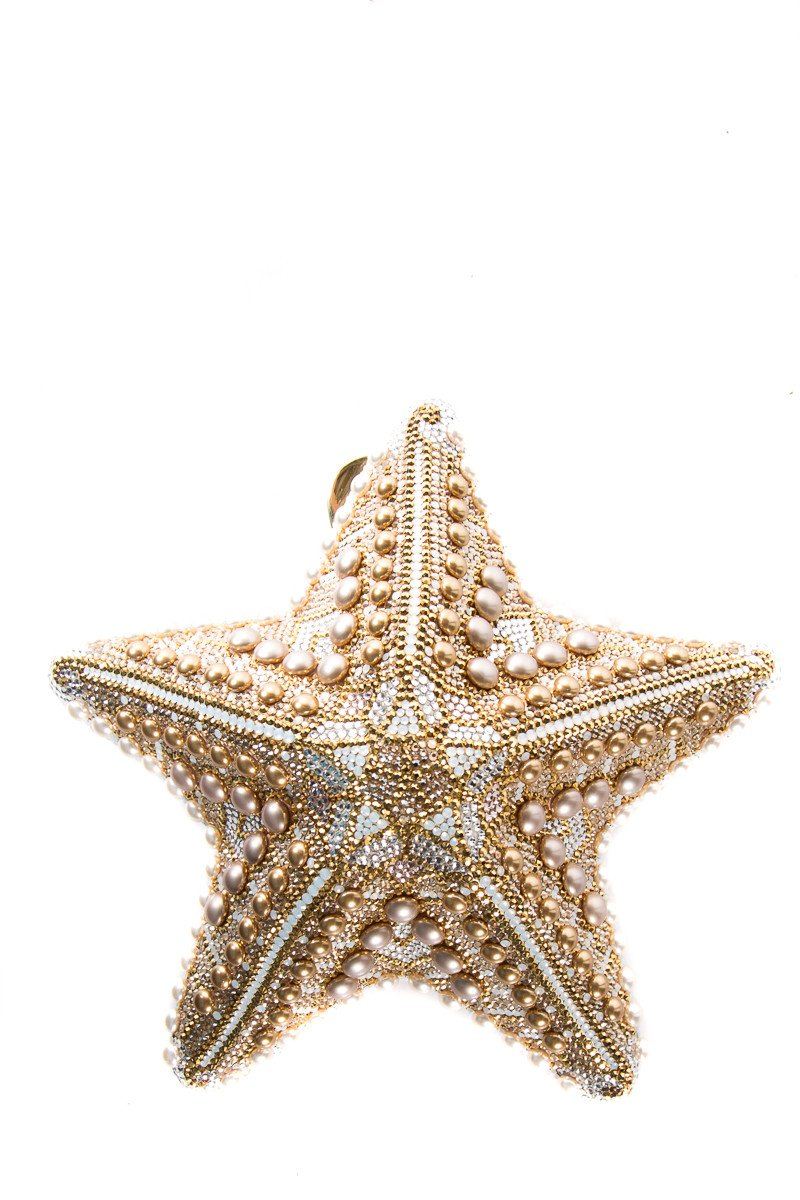 Judith Leiber Gold Stella Starfish MinaudiÃƒÆ’Ã‚Â¨re Evening Bag
