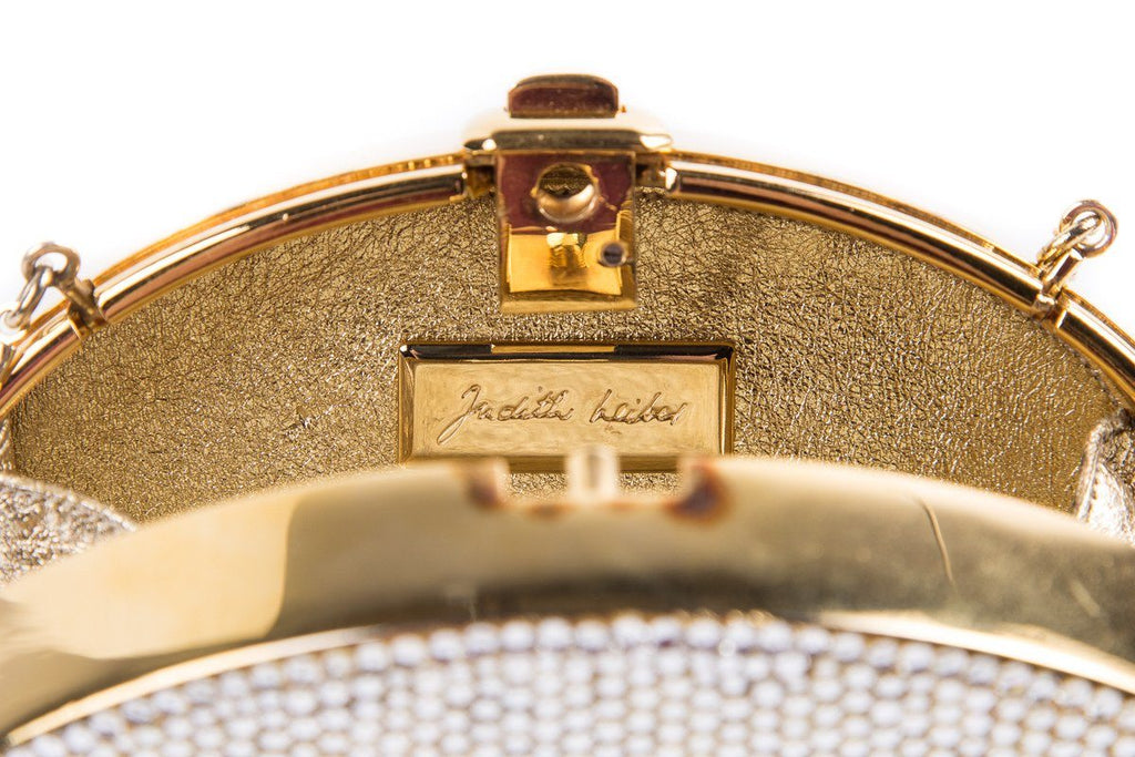 Judith Leiber Oval Crystal Clutch