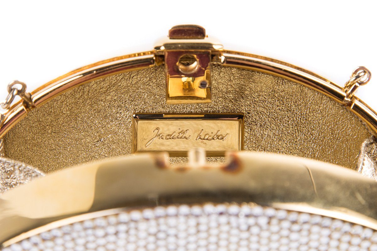 Judith Leiber Oval Crystal Clutch