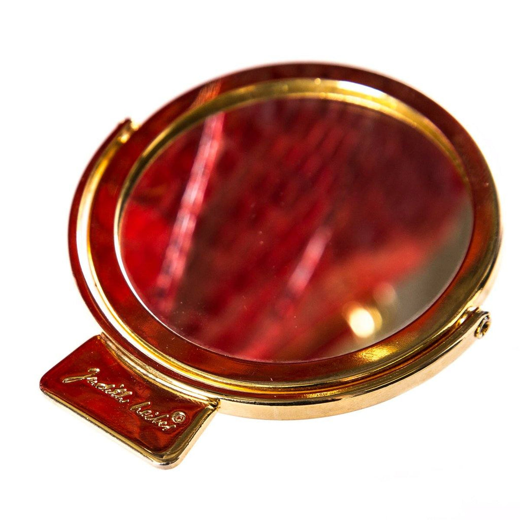 Judith Leiber Red Python Clamshell Clutch