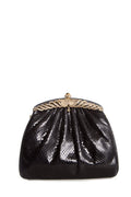 Judith Leiber Black Pyton Cross-Body