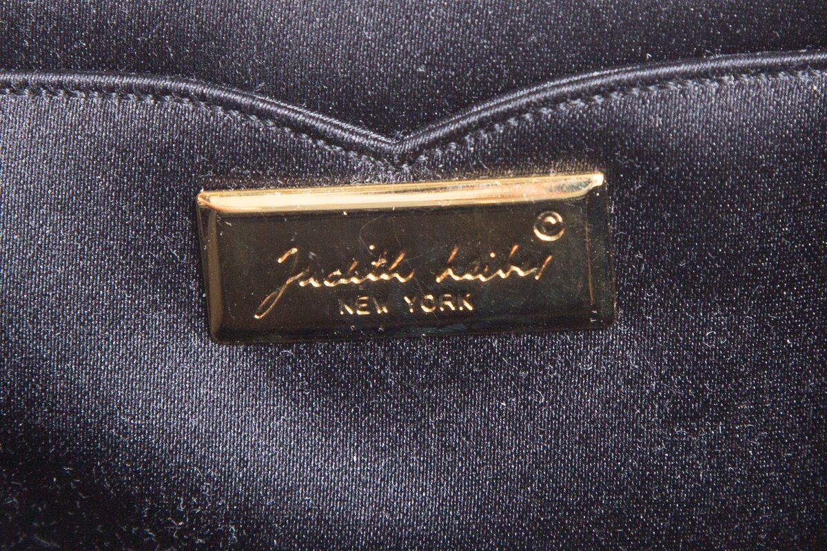 Judith Leiber Black Pyton Cross-Body