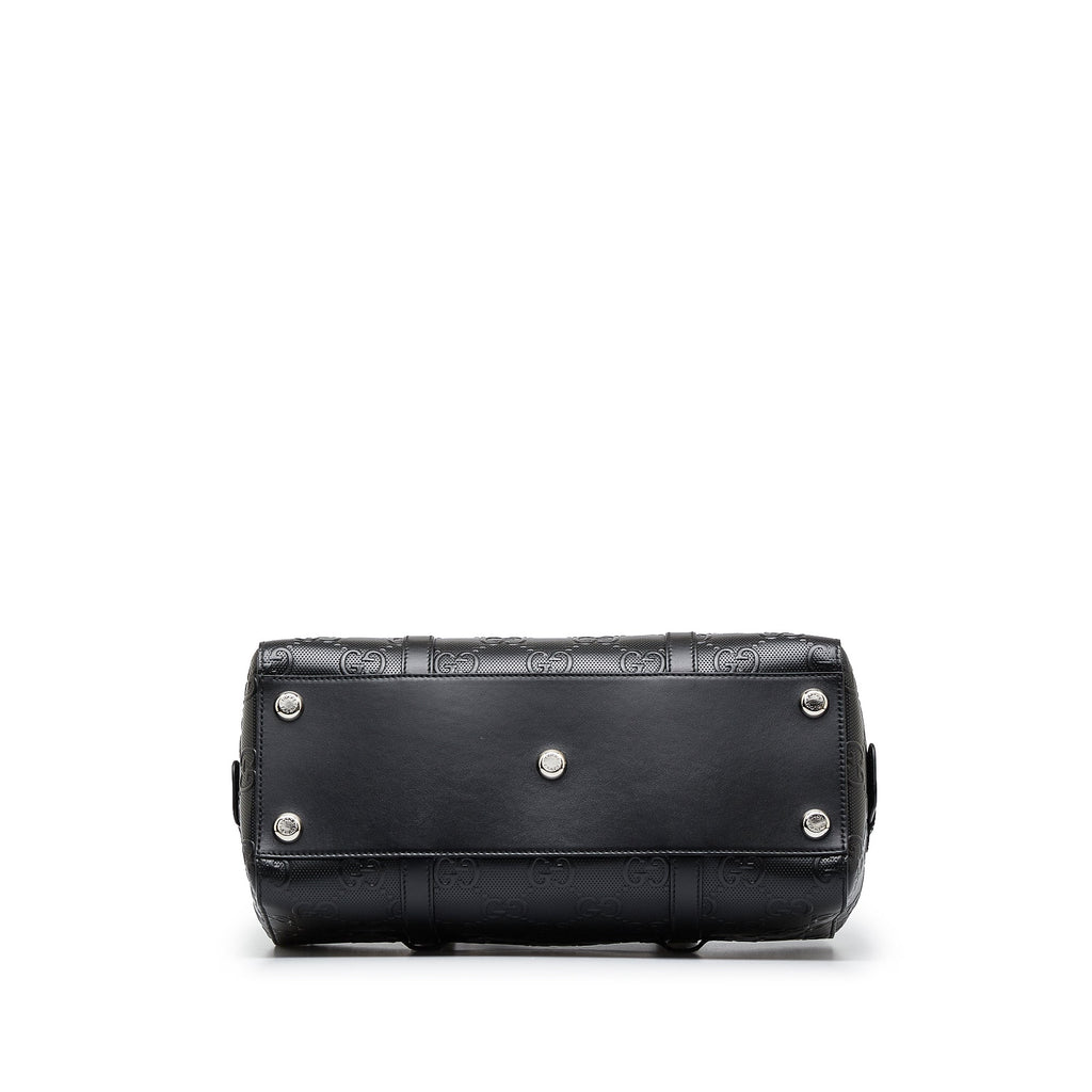 Black Gucci Guccissima Tote Bag