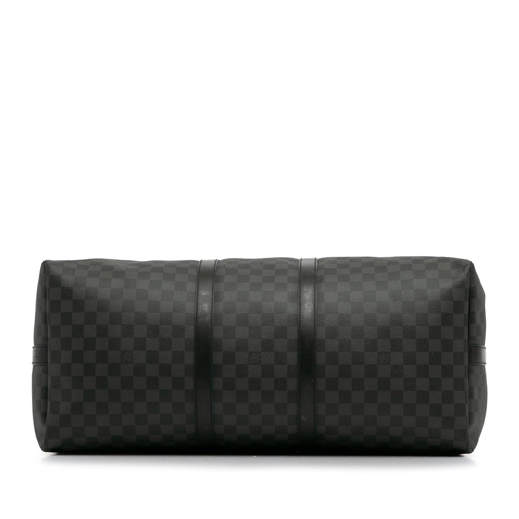 Black Louis Vuitton Damier Graphite Keepall Bandouliere 55 Travel Bag