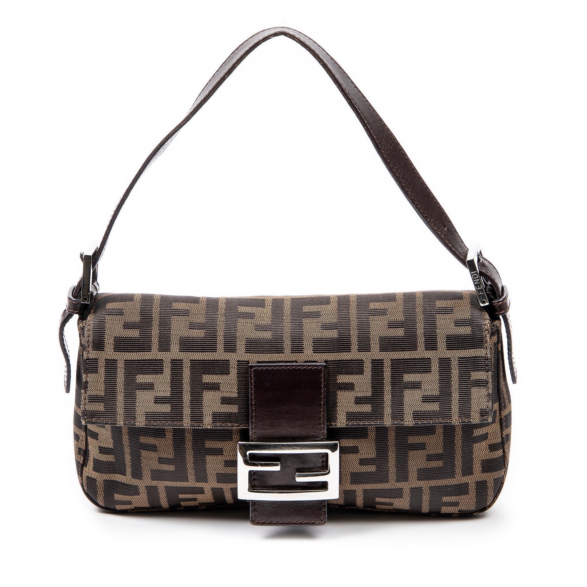 FENDI Zucca Canvas Baguette
