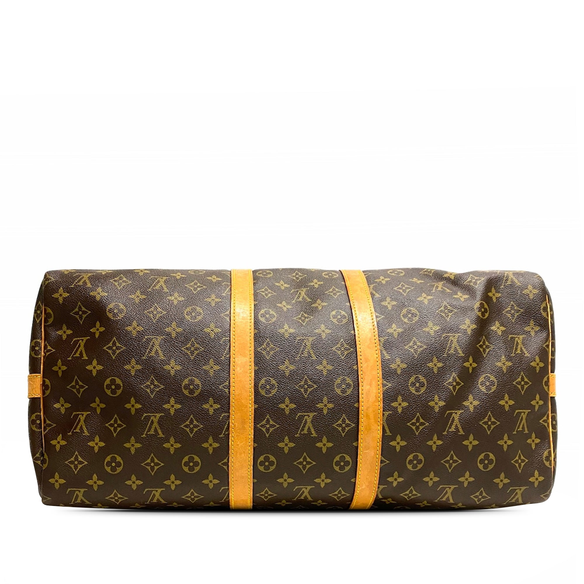 Brown Louis Vuitton Monogram Keepall Bandouliere 55 Travel Bag