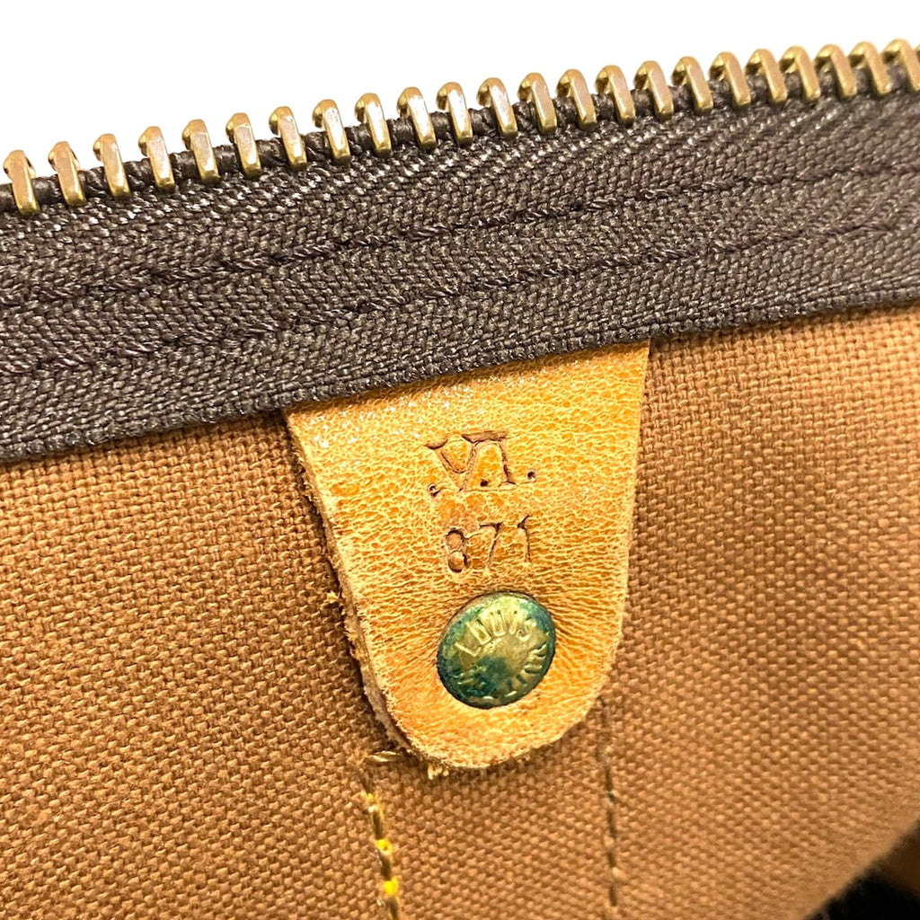 Brown Louis Vuitton Monogram Keepall Bandouliere 55 Travel Bag