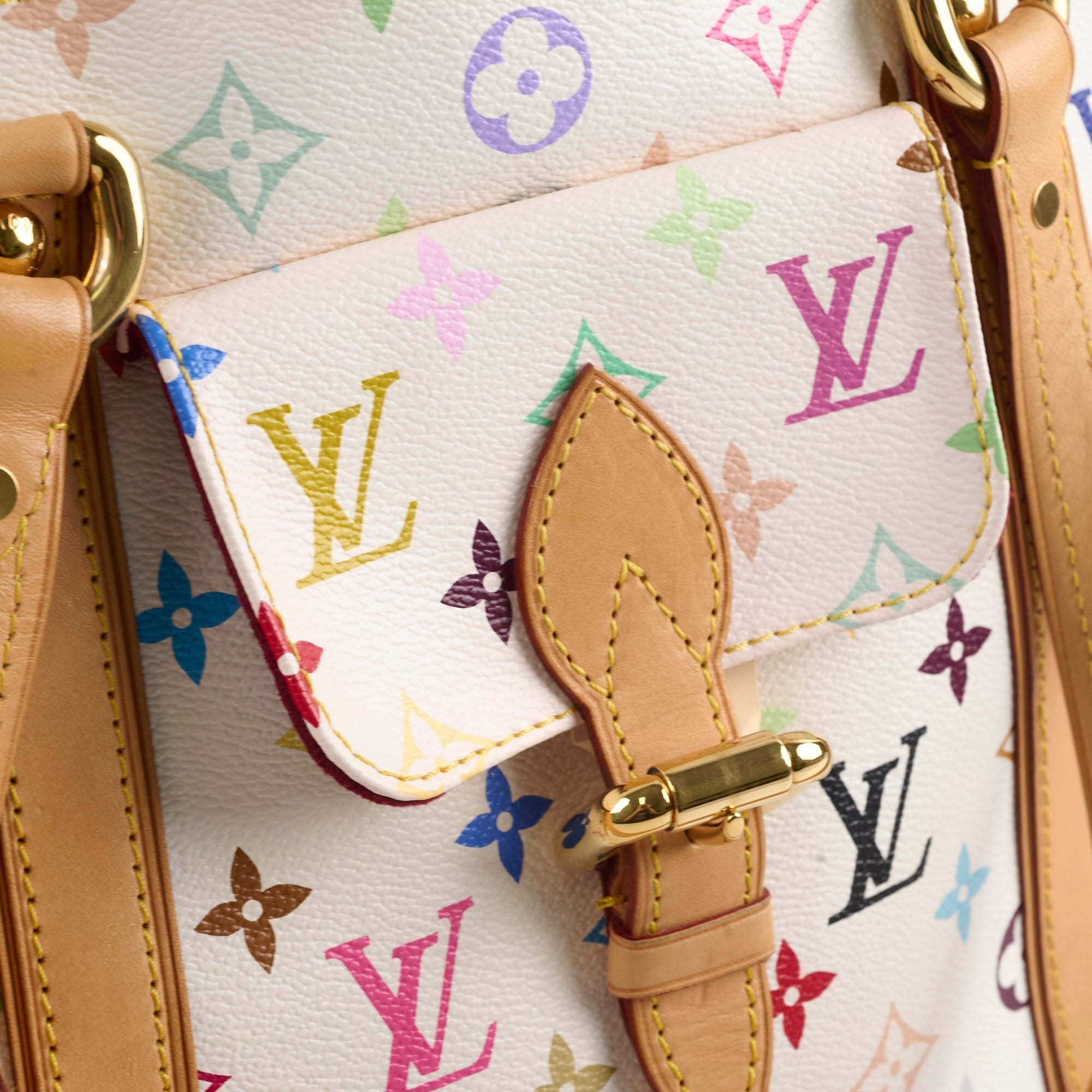 Louis Vuitton Multicolor Aurelia MM White