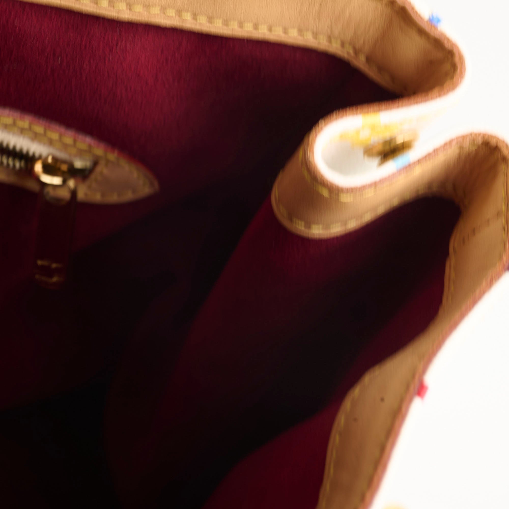 Louis Vuitton Multicolor Aurelia MM White