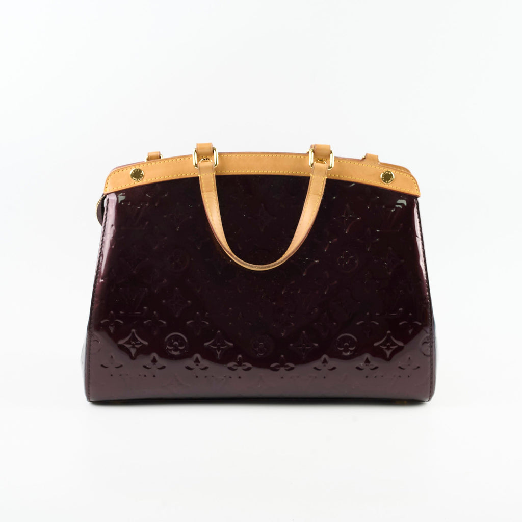 Louis Vuitton Brea MM Bag Monogram Vernis Amarante