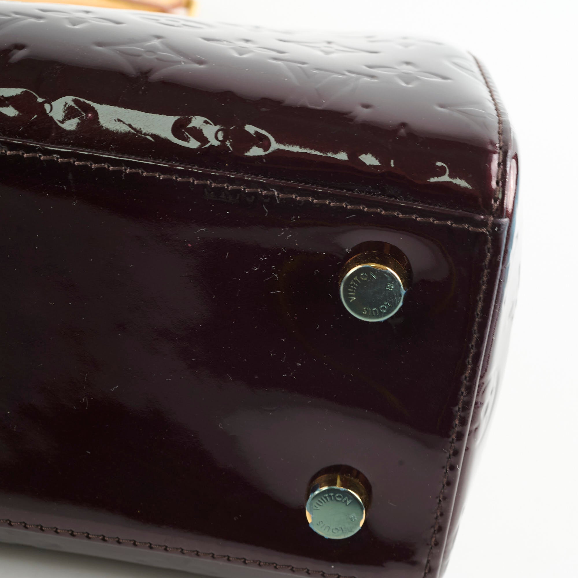 Louis Vuitton Brea MM Bag Monogram Vernis Amarante