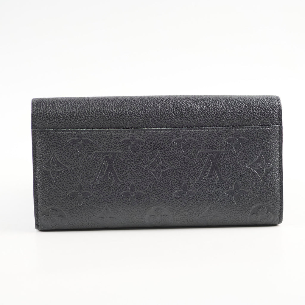 Louis Vuitton Sarah Long Wallet Empriente Black