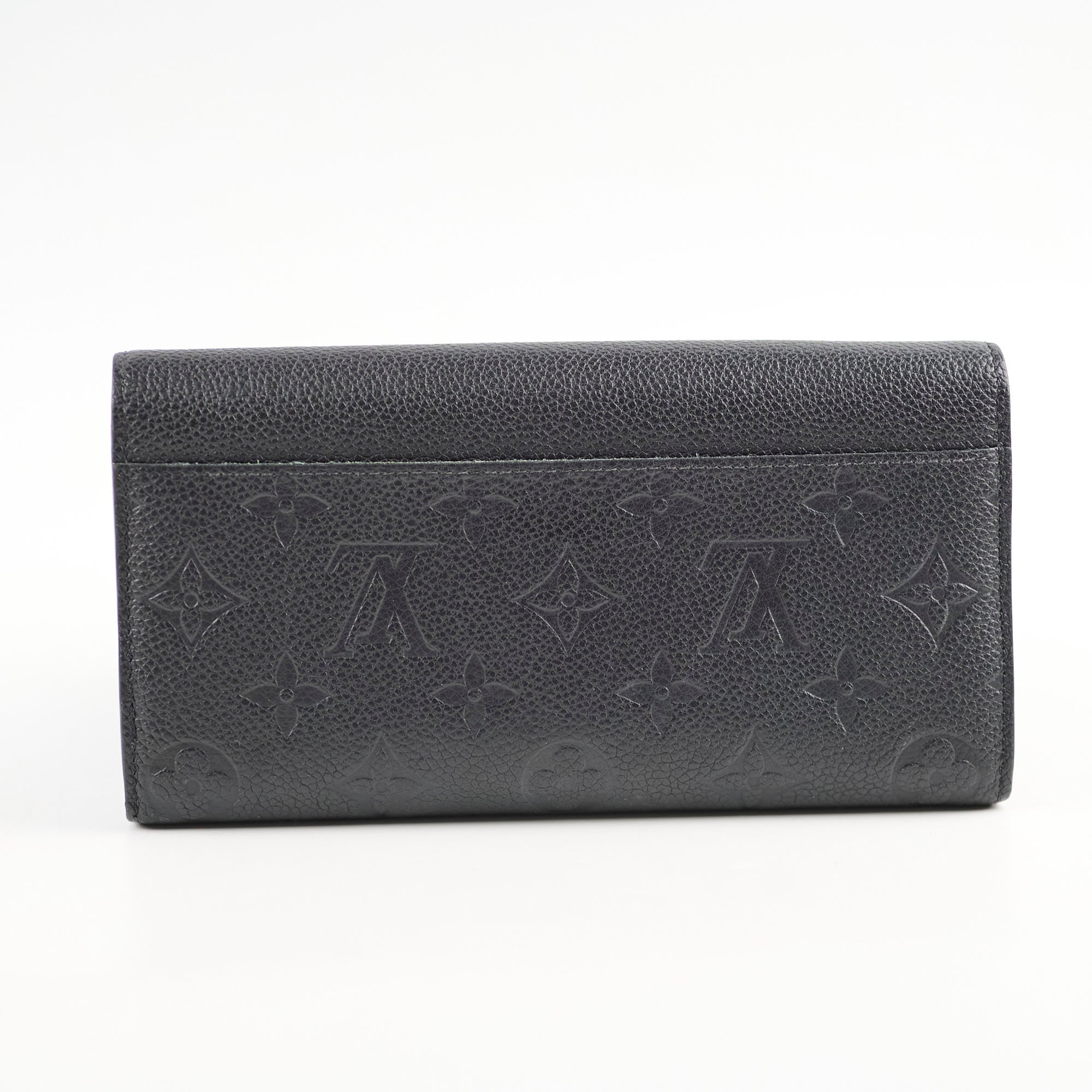 Louis Vuitton Sarah Long Wallet Empriente Black