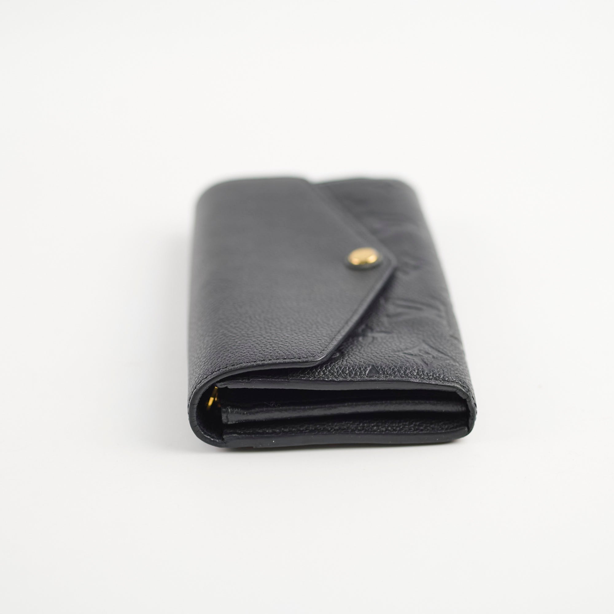 Louis Vuitton Sarah Long Wallet Empriente Black