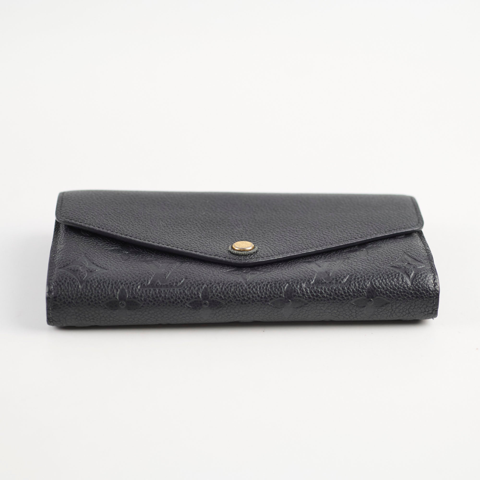 Louis Vuitton Sarah Long Wallet Empriente Black