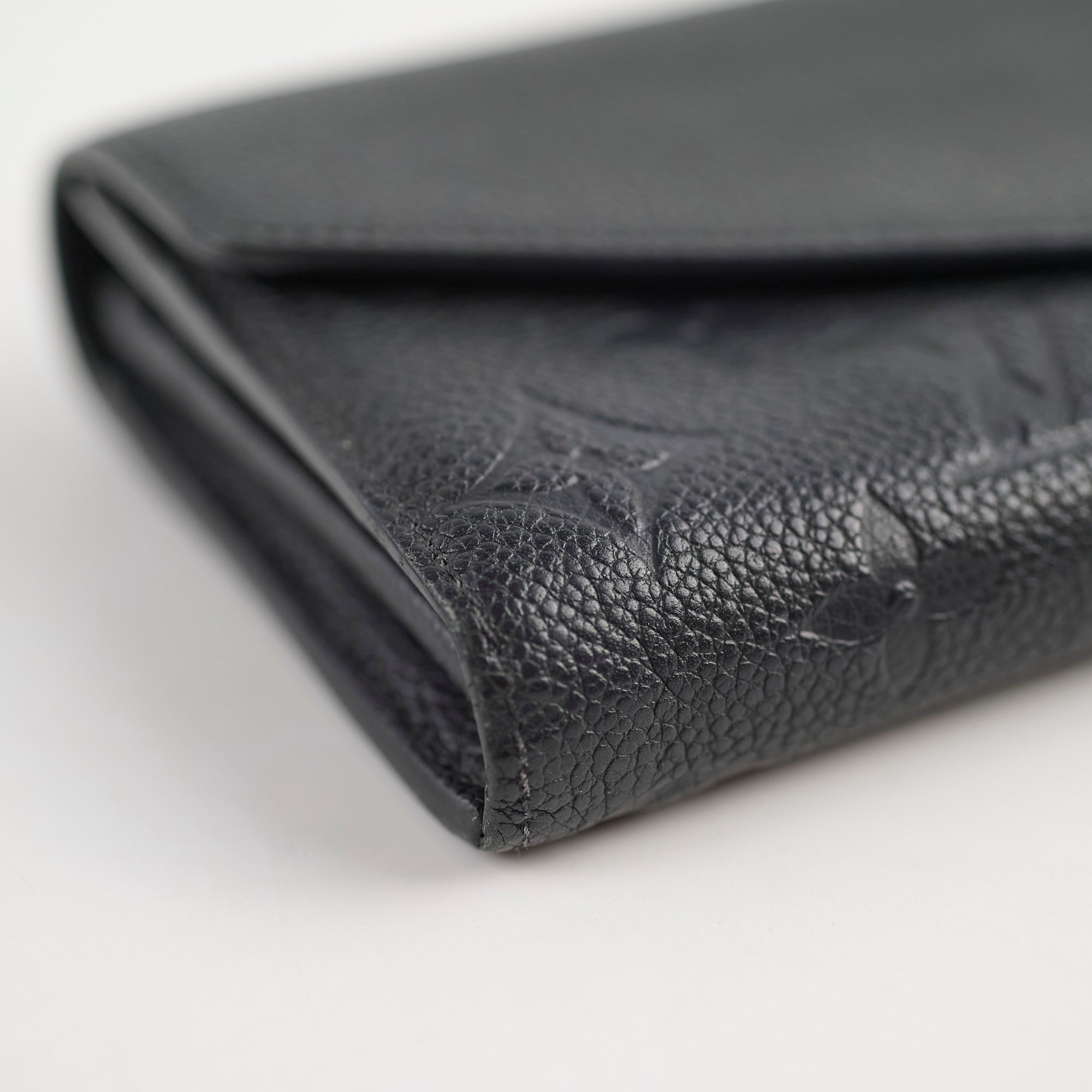 Louis Vuitton Sarah Long Wallet Empriente Black