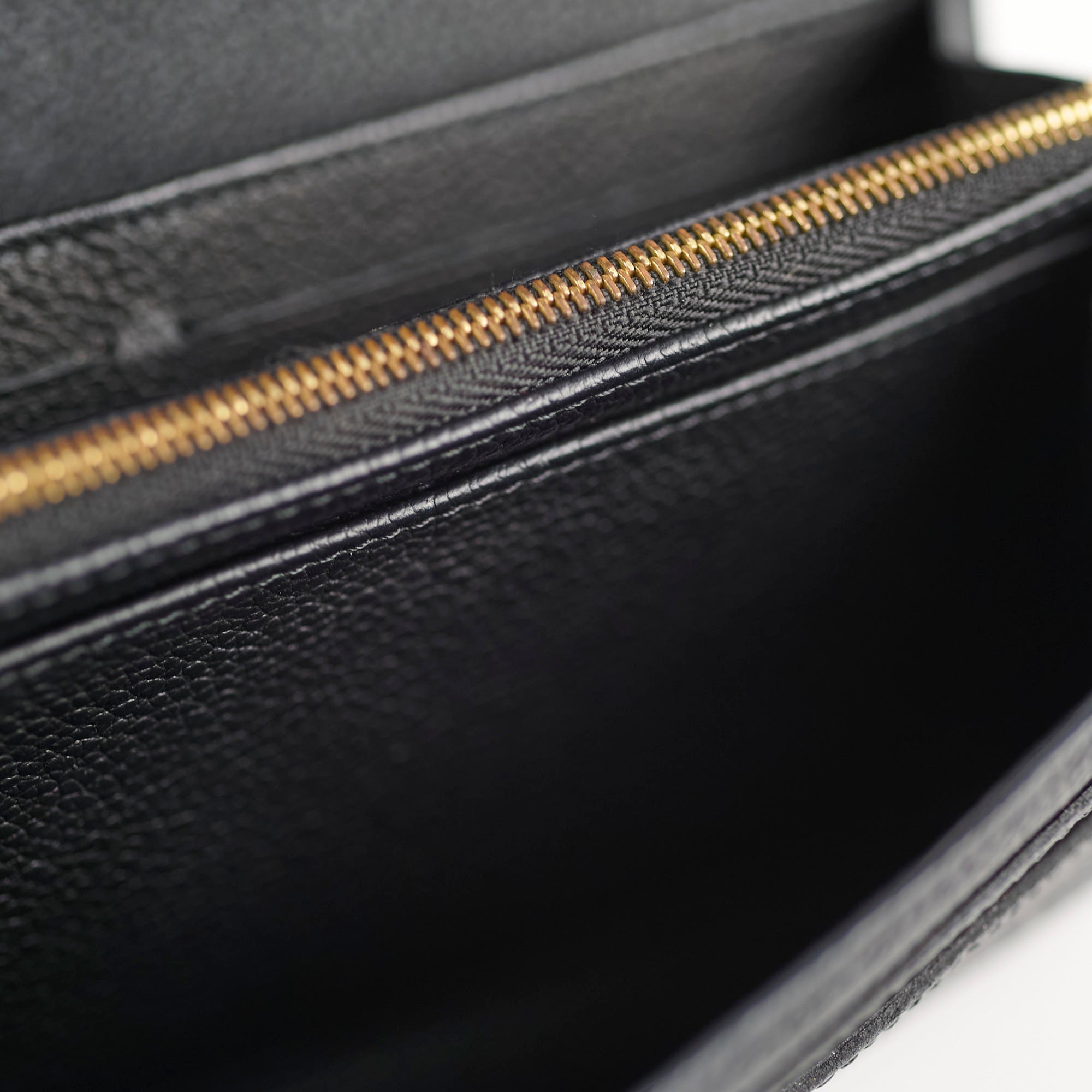Louis Vuitton Sarah Long Wallet Empriente Black