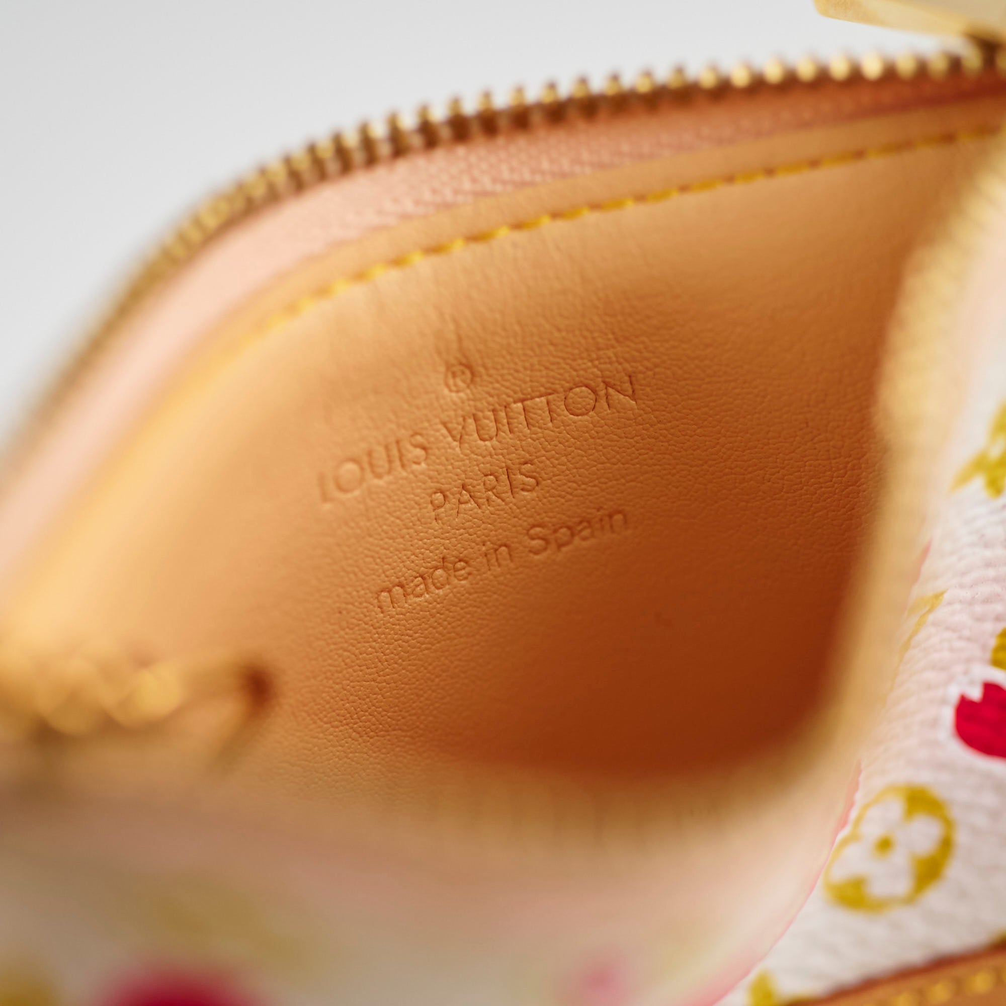 Louis Vuitton Cherry Blossom Pochette Cle Coin Case